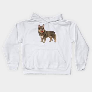 Dog - Swedish Valhund - Red Stub Tail Kids Hoodie